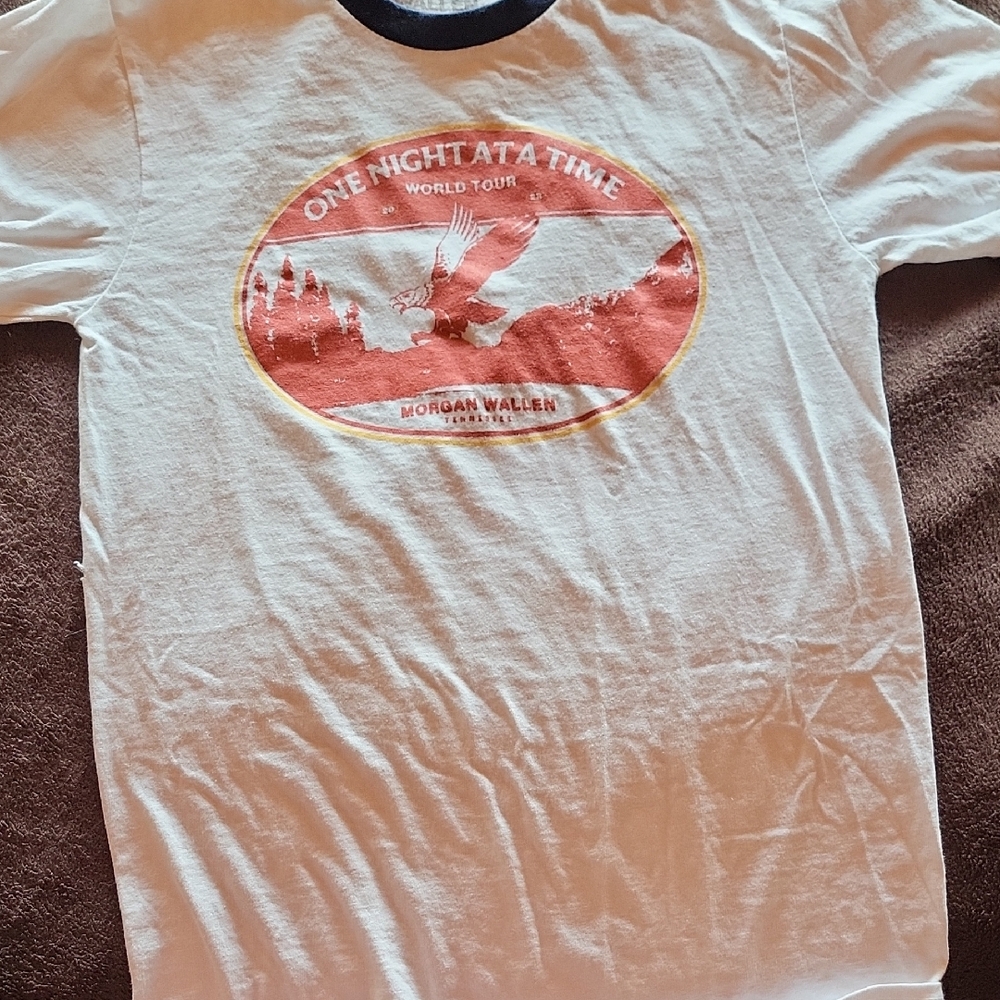 White and Black Graphic Tee